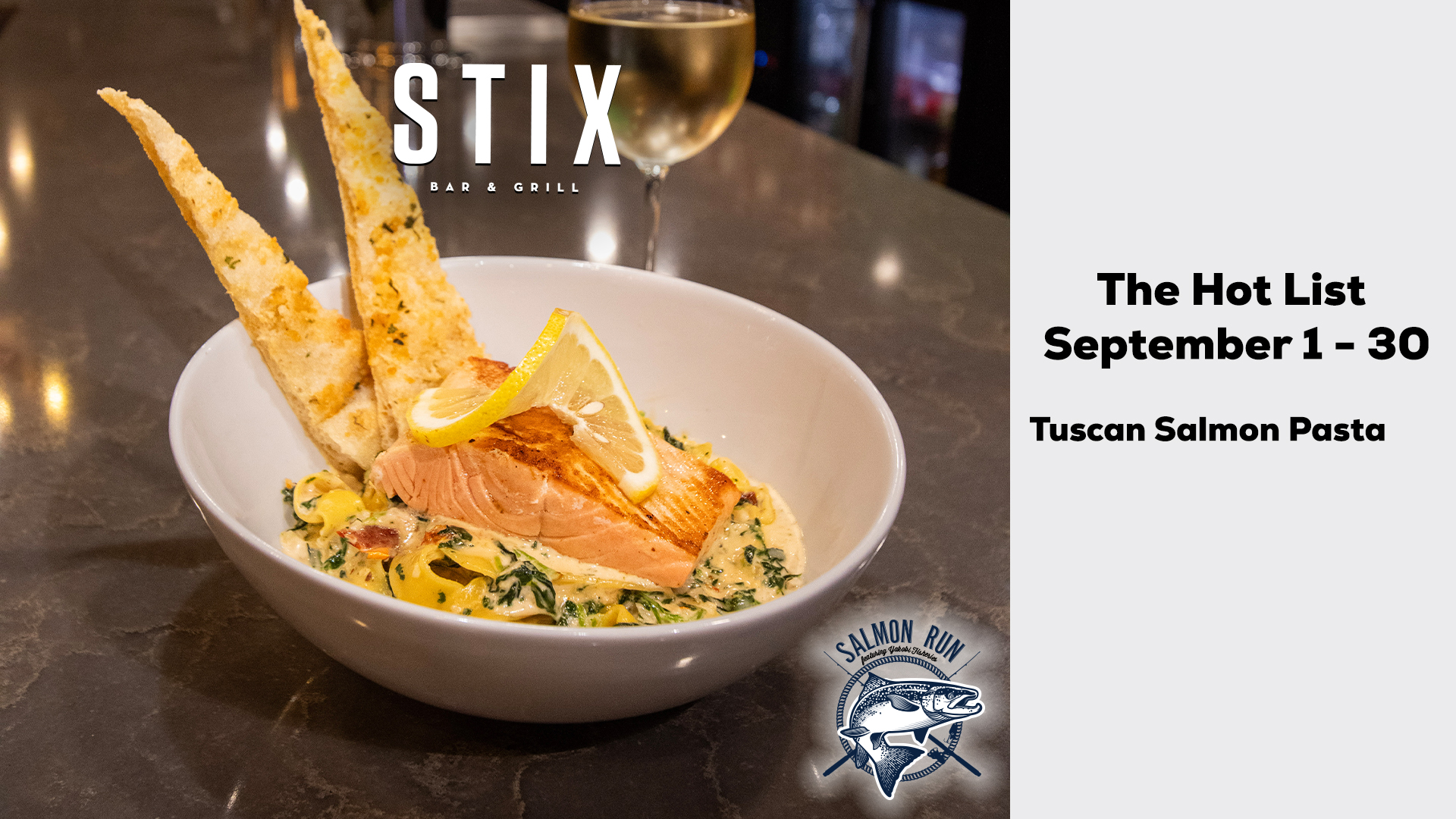 Stix Bar & Grill Inside Seven Feathers Casino Resort Is Offering Tuscan Salmon Pasta This September